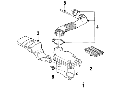 2000 Saturn SC1 Powertrain Control Oxygen Sensor Diagram for 21025117