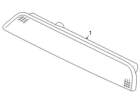 2011 Kia Sedona High Mount Lamps Lamp Assembly-High Mounted Stop Interior Diagram for 927004D000