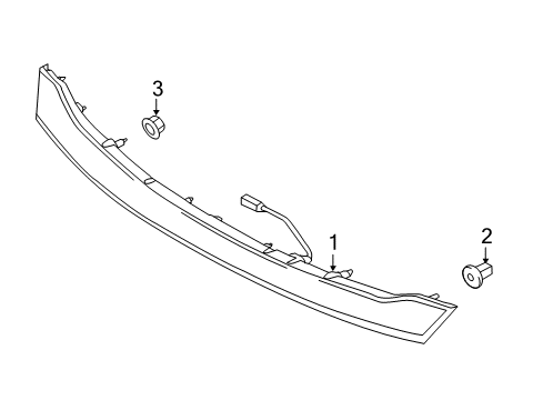 2017 Lincoln MKZ Reflector Reflector Panel Diagram for DP5Z-13A565-G