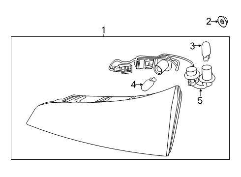 2020 Kia Soul Bulbs Lamp Assembly-Rear Comb Diagram for 92404K0000