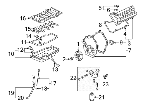 2008 Buick Lucerne Senders Fuel Tank Meter/Pump SENSOR KIT Diagram for 19177199