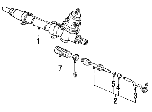 1992 BMW 325i Steering Column, Steering Wheel & Trim, Steering Gear & Linkage Securing Plate Diagram for 32111136526