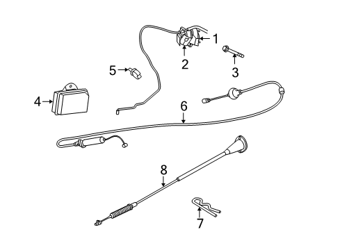 2007 Jeep Commander Fuel Supply Fuel Tank Diagram for 52124454AA