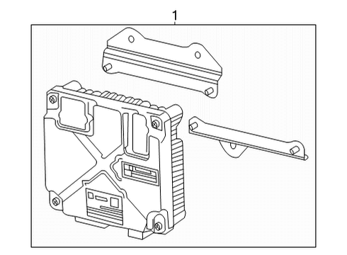 2021 Cadillac Escalade Electrical Components Module Diagram for 84981765