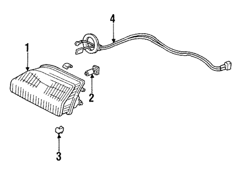 1990 Acura Integra Fog Lamps Wire Diagram for 33902-SK7-A01