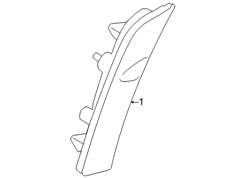 2022 Toyota GR86 Side Marker Lamps Side Marker Lamp Diagram for SU003-09625