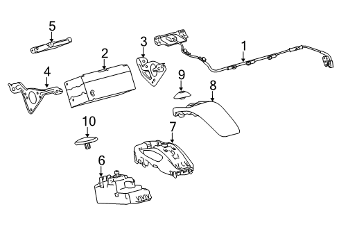 2011 Lexus CT200h Navigation System Cover Assembly, LH Diagram for 81620-76010-C0