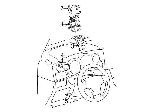 2006 Pontiac Vibe Cruise Control System Module, Cruise Control Diagram for 88973770