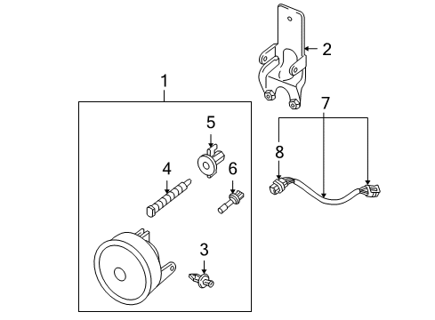 2000 GMC Jimmy Bulbs Lamp Asm-Front Fog Diagram for 15759693