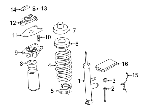 2018 BMW M4 Shocks & Components - Rear Adapter Lead Edc Diagram for 37146852924