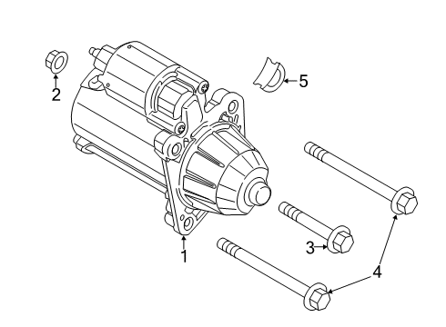 2014 Ford Fiesta Starter Starter Diagram for AV6Z-11002-H