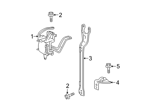 2015 Toyota Prius Electrical Components Distance Sensor Bolt Diagram for 90119-06911