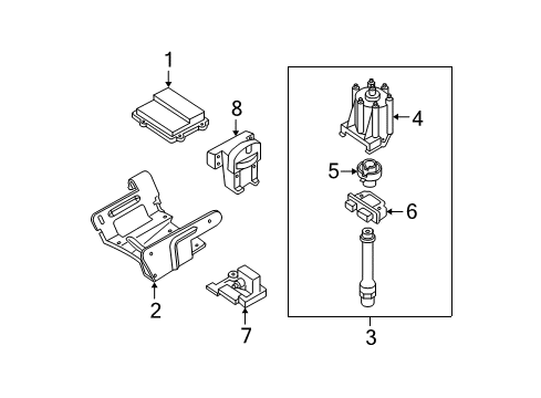 1995 Chevrolet S10 Ignition System Ignition Module Diagram for 19352933