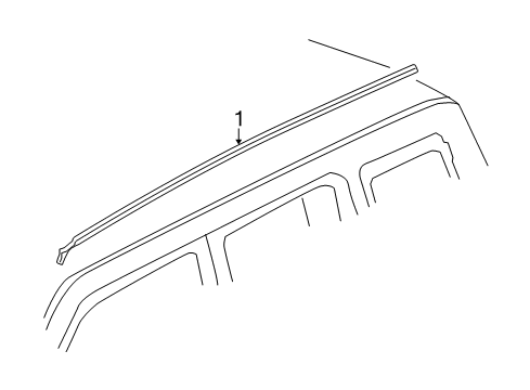 2017 Jeep Patriot Exterior Trim - Roof Molding-Roof Diagram for 5116250AE