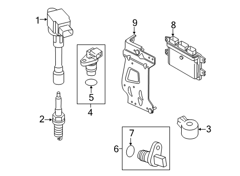 2019 Nissan Kicks Powertrain Control Bracket-Control Unit Diagram for 23714-5RB0A