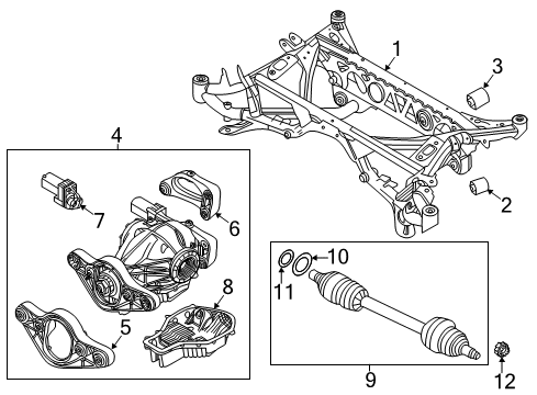 2017 BMW M2 Axle & Differential - Rear Final Drive With Differentia Diagram for 33108090473