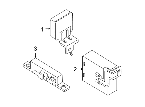 2009 Nissan Sentra Anti-Theft Components Control Assembly - Smart KEYLESS Diagram for 285E1-ET20B