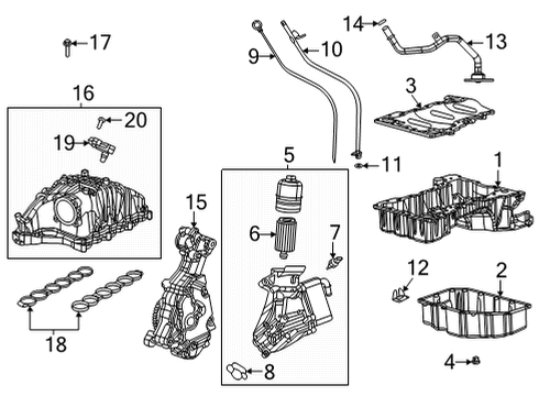 2021 Jeep Gladiator Powertrain Control MODULE-ENGINE CONTROLLER Diagram for 68434927AB