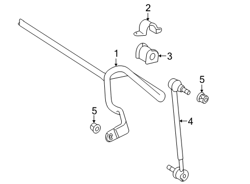 2010 Lexus ES350 Stabilizer Bar & Components - Front Link Assy, Front Stabilizer, RH Diagram for 48820-33080