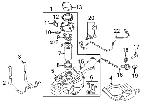 2015 Ford Transit-150 Diesel Aftertreatment System Injector Diagram for AL3Z-5J281-B