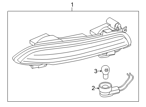 2010 BMW M6 Bulbs Tail Light, Right Diagram for 63217177076