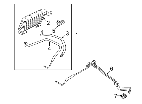 2007 Ford Explorer Sport Trac Trans Oil Cooler Cooler Line Diagram for 6L2Z-7R081-A