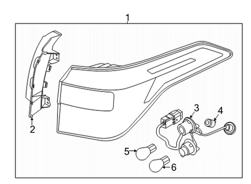 2021 Kia Seltos Bulbs Rear Holder & Wiring Diagram for 92485Q5010