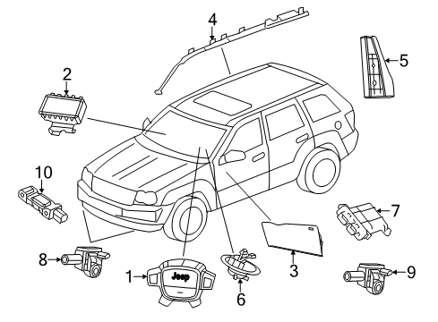 2011 Jeep Grand Cherokee Switches Switch-3 Gang Diagram for 56046141AC