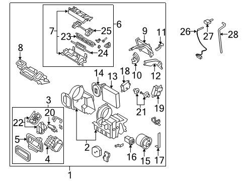 2012 Nissan Rogue Blower Motor & Fan Sensor Assy-Thermister Diagram for 27723-JM00A