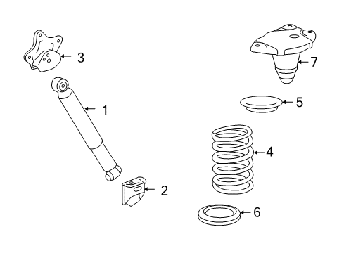 2015 Lexus RX350 Shocks & Components - Rear Absorber Assy, Shock, Rear Diagram for 48531-48102