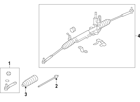 2016 Scion FR-S Steering Column & Wheel, Steering Gear & Linkage Control Module Diagram for SU003-06484