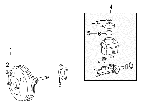 2000 Toyota MR2 Spyder Hydraulic System Gasket Diagram for 44785-17010