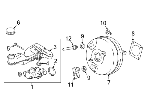 2020 Lincoln Nautilus Hydraulic System Vacuum Hose Diagram for F2GZ-9C490-K