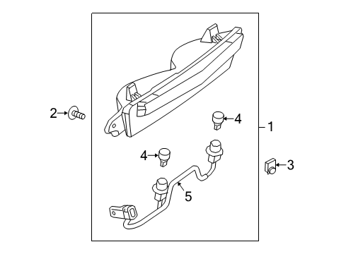 2016 Cadillac ELR Bulbs Control Module Diagram for 23242480