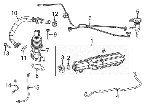 2013 Ram 1500 Emission Components CANISTER-Vapor Diagram for 5147075AH