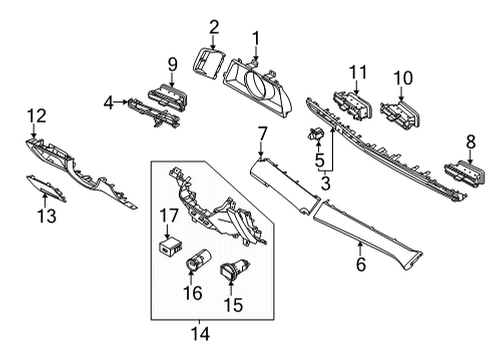 2021 Hyundai Elantra Switches Switch Assembly-Position Diagram for 42700-2H000