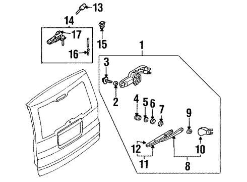 2003 Isuzu Axiom Wiper & Washer Components Valve, Check Diagram for 8-97127-449-0