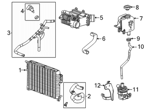 2020 GMC Sierra 1500 Intercooler Intercooler Diagram for 85163339