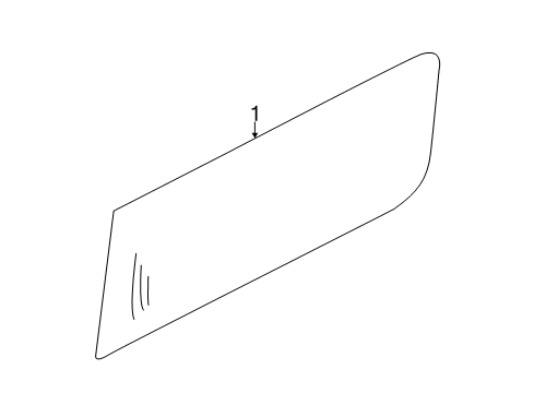 2020 Nissan NV3500 Glass - Side Panel Glass Assy-Side Window, 2ND RH Diagram for 83340-1PB0A