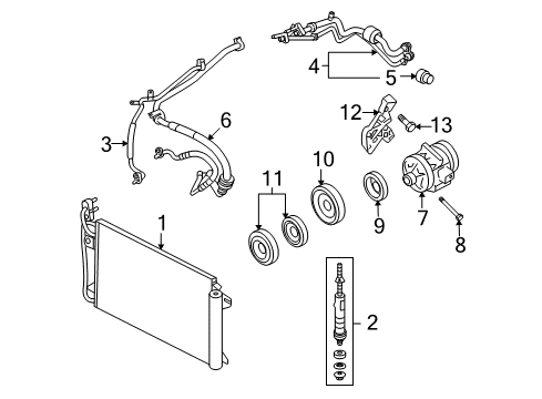 2008 Mercury Milan Switches & Sensors Clutch Diagram for 6E5Z-19D786-B