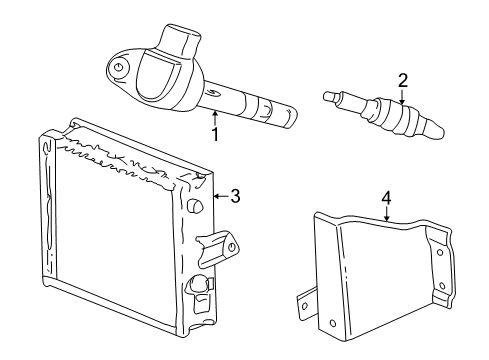 2001 Honda Odyssey Ignition System Control Module, Engine Diagram for 37820-P8F-A63