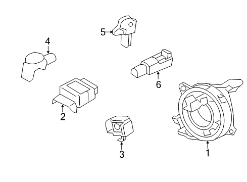2012 Ford Focus Air Bag Components Occupant Sensor Diagram for CM5Z-14B056-B