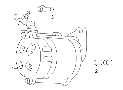 2000 Dodge Ram 2500 Van Starter Mini Relay Diagram for 4734970