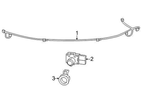 2014 Lexus GX460 Parking Aid RETAINER, Ultrasonic Diagram for 89348-33100-C7