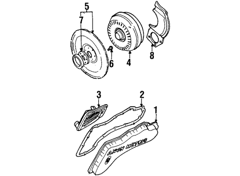 1998 Lincoln Continental Automatic Transmission Screen Diagram for F5DZ-7A098-AA