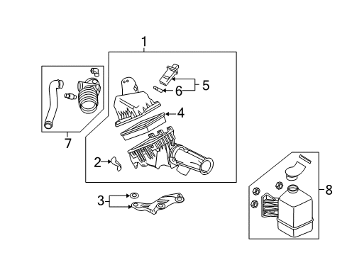 2007 Ford Fusion Filters Outlet Hose Diagram for 6E5Z-9B659-GA