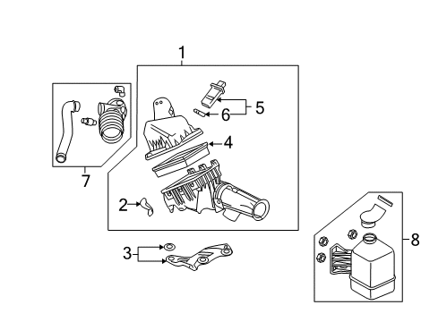 2007 Ford Fusion Filters Outlet Hose Diagram for 7E5Z-9B659-A