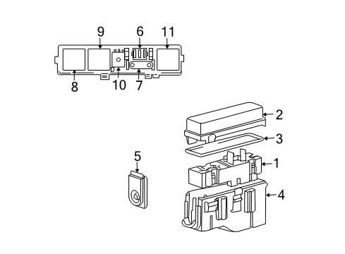 2005 Saab 9-3 Electrical Components Relay Diagram for 13266316