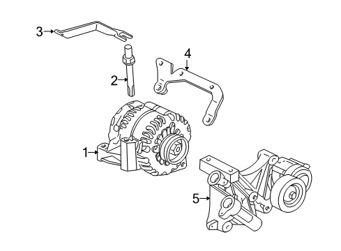 2004 Buick Park Avenue Belts & Pulleys GENERATOR Assembly (Remanufacture) Diagram for 19244739