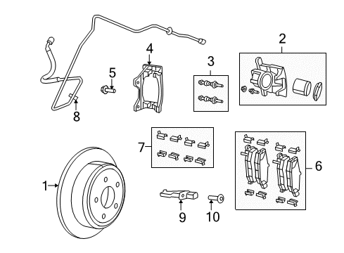 2011 Jeep Liberty Brake Components HOSE/TUBE-Brake Diagram for 52125198AC